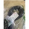 Image 3 : AS NEW 50FT BLACK  INDOOR OUTDOOR HEAVY DUTY LIGHTED 3 WIRE GROUNDED EXTENSION CORD 16AWG