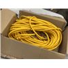 Image 3 : AS NEW 75FT YELLOW  INDOOR OUTDOOR HEAVY DUTY LIGHTED 3 WIRE GROUNDED EXTENSION CORD 14AWG