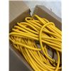 Image 4 : AS NEW 75FT YELLOW  INDOOR OUTDOOR HEAVY DUTY LIGHTED 3 WIRE GROUNDED EXTENSION CORD 14AWG