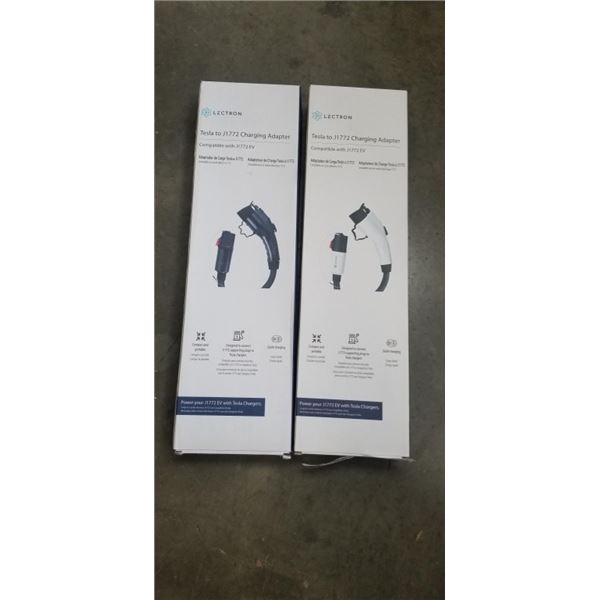 2 NEW LECTRON TESLA TO J1772 CHARGING ADAPTERS