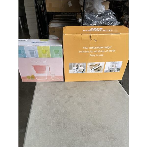 NEW SHOE SLOT ORGANIZER AND NEW WATER PITCHER FILTER