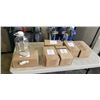 Image 1 : 7 NEW 64 OZ GLASS MILK JUGS WITH LID AND POUR SPOUTS