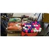 Image 1 : ASSORTED HAIR COLOR SPRAYS AND BOX OF NEW SLIPPERS