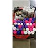 Image 3 : ASSORTED HAIR COLOR SPRAYS AND BOX OF NEW SLIPPERS