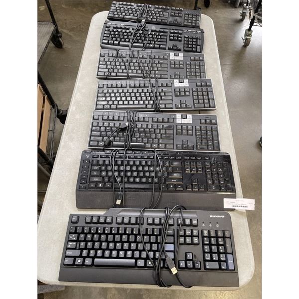 7 COMPUTER KEYBOARDS WORKING