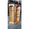 Image 1 : PAIR OF OAK CORNER CABINETS