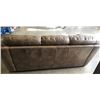 Image 4 : GREY AND BEIGE LEATHER COUCH