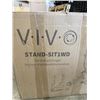 Image 3 : VIVO SIT TO STAND SINGLE MONITOR WALL MOUNT WORK STATION
