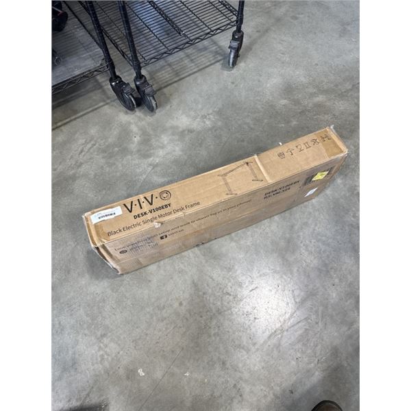 VIVO BLACK ELECTRIC SINGLE MOTOR DESK FRAME