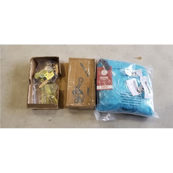 2 NEW 1 TON ROPE GRIP AND NEW 75LITRE LIGHT WEIGHT WATERPROOF DUFFELL BAG