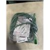 Image 1 : AS NEW 25FT GREEN 3 OUTLET INDOOR OUTDOOR HEAVY DUTY LIGHTED 3 WIRE GROUNDED EXTENSION CORD 12AWG
