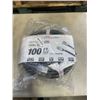 Image 1 : AS NEW 100FT BLACK INDOOR OUTDOOR HEAVY DUTY LIGHTED 3 WIRE GROUNDED EXTENSION CORD 12AWG
