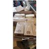 Image 1 : LARGE LOT OF NEW PLASTIC DISPOSABLE TE\A SPOONS AND ONE PACK OF FORKS, EACH PACK IS 400 QTY