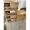 Image 1 : 4 NEW CASES OF 1OZ GLASS BOTTLES WITH DROPPER, 24 PER BOX AND 2 CASES OF NEW 2OZ SMALL CLEAR GLASS B