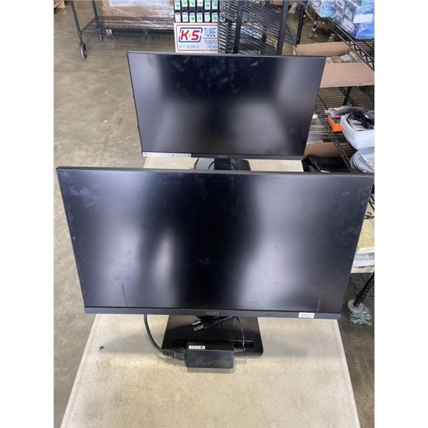 2 MSI COMPUTER MONITORS BOTH WORKING