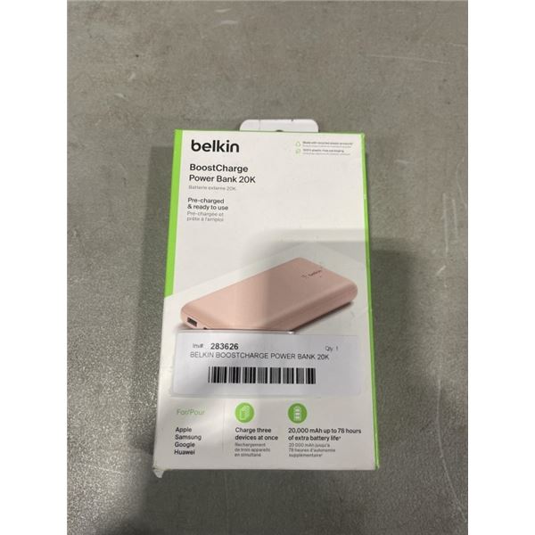 BELKIN BOOSTCHARGE POWER BANK 20K PINK