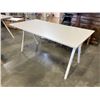 Image 2 : IKEA TROTTEN GREY TOP DESK WITH WHITE BASE