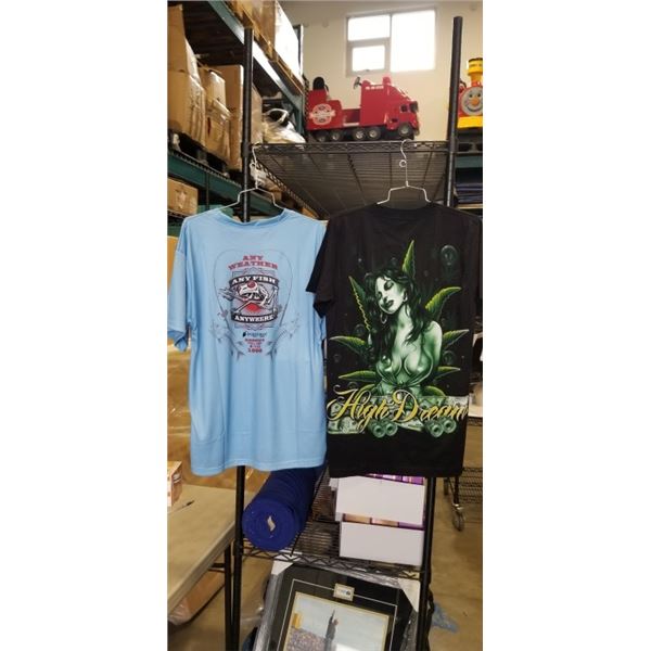 2 MEDIUM T SHIRTS. HIGH DREAM AND FROGG TOGGS