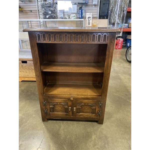 ANTIQUE OAK BOOKSHELF
