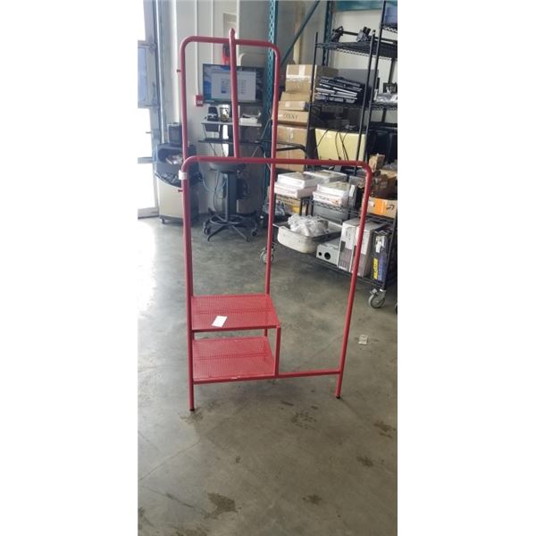 WHITE CLOTHES RACK ORGANIZER