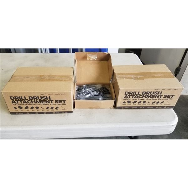 50PC NEW MULTI TOOL BLADE SET, AND 2 20PC DRILL BRUSH SETS