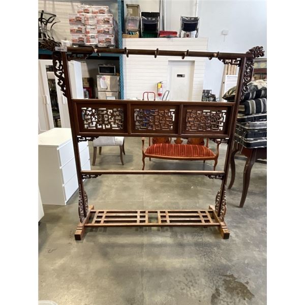 VINTAGE ROSEWOOD COAT RACK