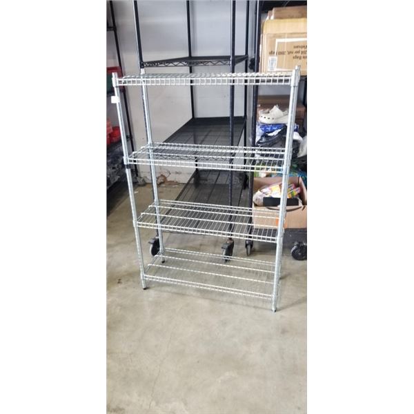 4 TIER CHROME RACK 36" WIDE 54" TALL