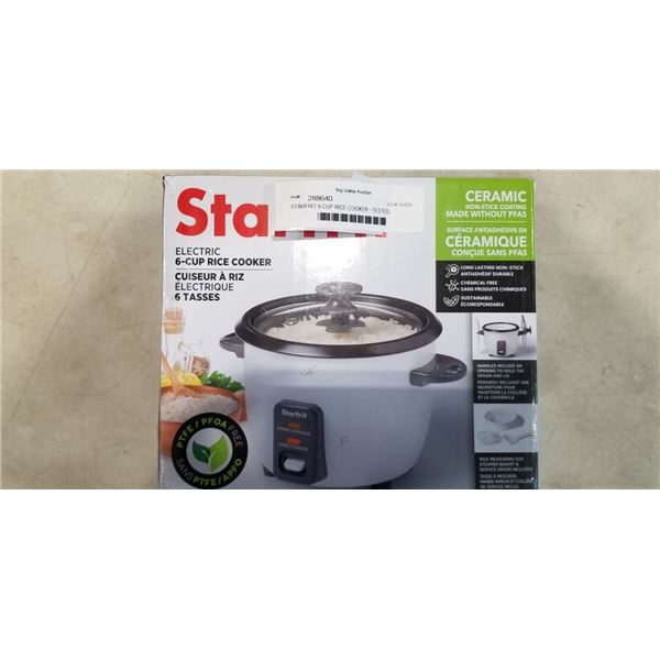 STARFRIT 6-CUP RICE COOKER - TESTED WORKING