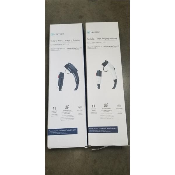 2 NEW LECTRON TESLA TO J1772 CHARGING ADAPTERS