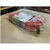 Image 2 : AS NEW 50FT ORANGE  INDOOR OUTDOOR HEAVY DUTY LIGHTED 3 WIRE GROUNDED EXTENSION CORD 16AWG