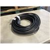 Image 1 : AS NEW 75FT BLACK  INDOOR OUTDOOR HEAVY DUTY LIGHTED 3 WIRE GROUNDED EXTENSION CORD 12AWG
