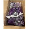 Image 1 : NEW CASE OF 15 PURPLE SETS OF SHOES SIZE 9-10