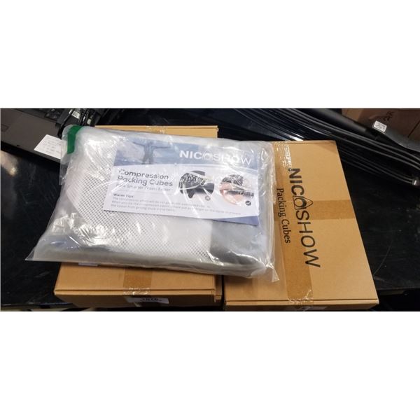 4 NEW 6PC PACKING CUBE SETS