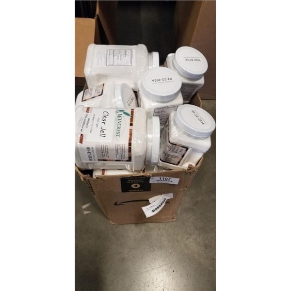 LARGE LOT OF COOK TYPE CLEAR JELL