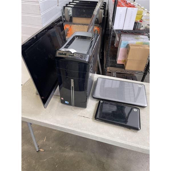 1 CPU, 1 ALL IN 1, 2 LAPTOPS, FOR PARTS