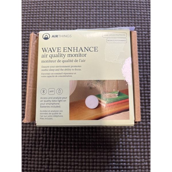 AIRTHINGS WAVE ENHANCE AIR MONITOR, RETAIL $199