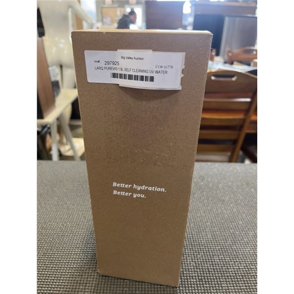 LARQ PUREVIS 1.9L SELF CLEANING UV WATER FILTER PITCHER - TESTED WORKING, RETAIL $175