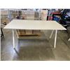Image 1 : IKEA TROTTEN GREY TOP DESK WITH WHITE BASE