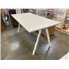 Image 3 : IKEA TROTTEN GREY TOP DESK WITH WHITE BASE