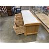 Image 4 : MODERN ENTRY BENCH WITH STORAGE BASKETS