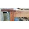 Image 4 : ANTIQUE TEAK DINING TABLE AND MATCHING BENCH