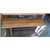 Image 5 : ANTIQUE TEAK DINING TABLE AND MATCHING BENCH
