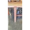 Image 6 : ANTIQUE TEAK DINING TABLE AND MATCHING BENCH