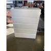 Image 1 : WHITE 5 DRAWER HIGHBOY DRESSER