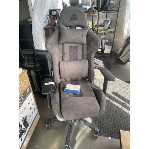 CORSAIR TC100 RELAXED ERGONOMIC FABRIC GAMING CHAIR, RETAIL $364