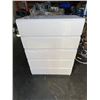 Image 1 : WHITE 5 DRAWER HIGHBOY DRESSER