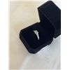 Image 3 : NEW S925 1.0CT PRINCESS CUT SIMULATED DIAMOND (CZ) TRINITY RING, SIZE 7 MOUNTED IN 925 STERLING SILV