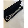 Image 1 : NEW PLATINUM PLATED 9.0MM TRIPLE TWISTED SERPENTINE NECKLACE 18-19" LONG