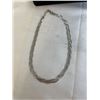 Image 2 : NEW PLATINUM PLATED 9.0MM TRIPLE TWISTED SERPENTINE NECKLACE 18-19" LONG
