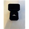 Image 1 : NEW S925 1.0CT HEART CUT SIMULATED DIAMOND (CZ) TWIST RING, SIZE 7.5, MOUNTED IN 925 STERLING SILVER